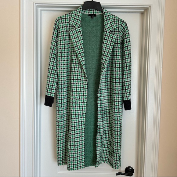 J. Crew Sweaters - NWOT J. Crew Ella Plaid Open Front Sweater Blazer Long Cardigan Size XS